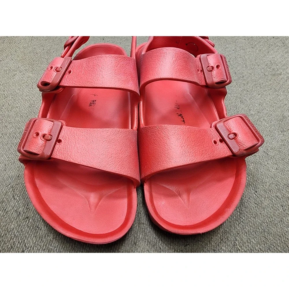 Birkenstock Milano EVA Kids Red Waterproof Backstrap Sandals Size 3